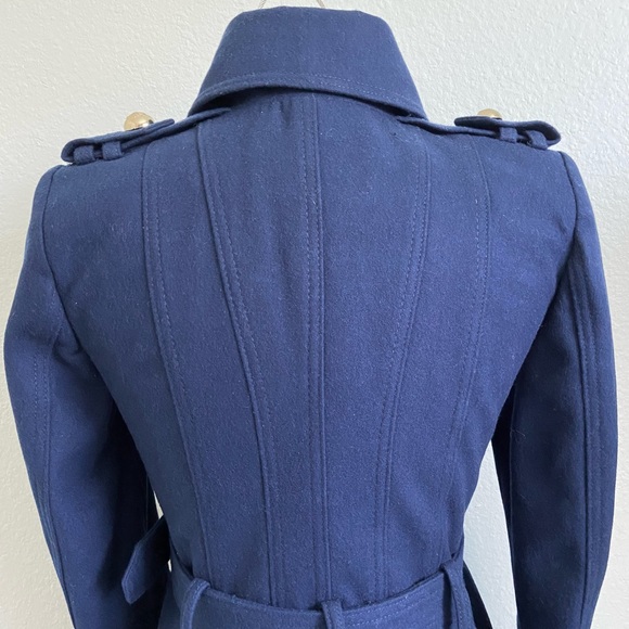 NWT Miss Sixty Cassie Coat Trench Military Double Breasted Fit and Flare - Picture 12 of 15